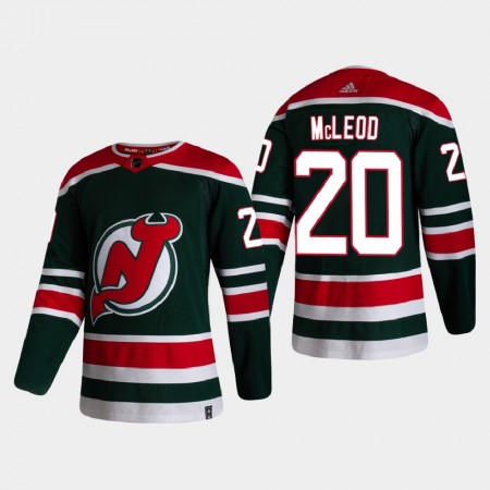 New Jersey Devils Hockeydrakt Michael McLeod 20 2020-2021 Reverse Retro Authentic - Herre